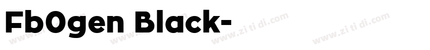 Fb0gen Black字体转换